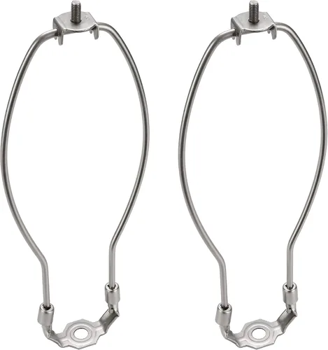 Vista 10 de Aspen Creative 20005-16, arpa de lámpara de 7 pulgadas con silla de montar en acabado de latón pulido, paquete de 6