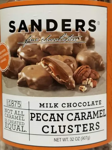 Vista 3 de Montoncitos de Chocolate con Leche y Pacana con Caramelo de Sanders