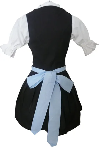 Vista 3 de Dirndl World 3 piezas Disfraz de Baviera dirndl-s, minivestido para mujer, Oktoberfest, tallas 4-22, Di06, 16