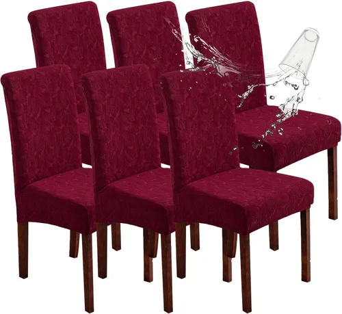 Vista 60 de Fundas impermeables para sillas de comedor, fundas elásticas para sillas Parsons, para comedor, cocina, funda protectora para silla de comedor