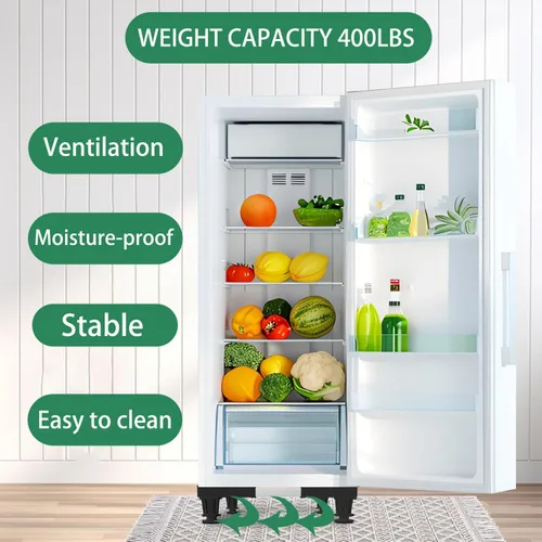 Vista 6 de I'SMARTMOON Soporte Mini para Nevera, Plataforma de Árbol de Navidad, Base Ajustable Elevada para Mini Refrigerador, Soporte de Pedestal, Soporte