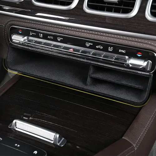 Vista 6 de Bandeja Organizadora del Centro de la Consola del Coche Bandeja de Almacenamiento Reposabrazos Caja Contenedora para Mercedes Benz GLS450 X167 63