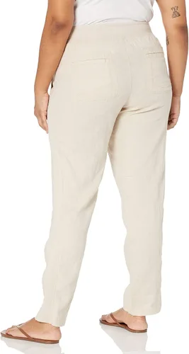 Vista 2 de Tommy Hilfiger Pantalón casual básico de lino ligero para mujer