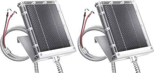 Vista 7 de POWOXI 12V 1.7w alimentador de ciervos panel solar con impermeable y soporte