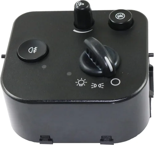 Vista 6 de Garage-Pro Interruptor negro de 3 posiciones para faros delanteros, compatible con Chevrolet Trailblazer 2002-2009, GMC Envoy, Chevrolet Trailblazer