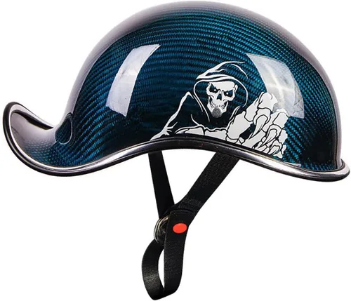 Vista 8 de Medio casco de motocicleta aprobado por ECE/DOT para adultos, casco de motocicleta para hombres y mujeres, casco de motocicleta vintage, medio casco