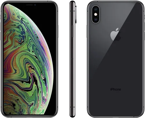 Vista 2 de Apple iPhone XS, versión estadounidense, 64 GB, gris espacial, desbloqueado (renovado)