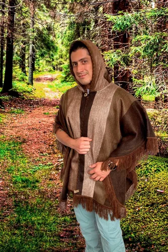Vista 5 de Poncho de alpaca súper cómodo