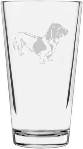 Vista 121 de Podenco Canario - Vaso de pinta de 16 onzas con temática de perro personalizado