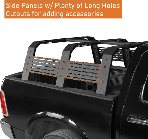Vista 3 de u-Box Soporte de escalera de camión de 18.8 pulgadas de alto para camioneta, compatible con camionetas Ford F-150 y Raptor y Dodge Ram 1500