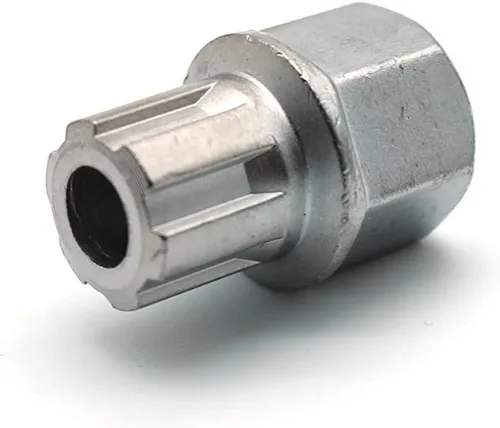 Vista 7 de TMAX Abc0/10Pt Bloqueo de rueda Lugnut antirrobo Tuerca Tornillo Eliminación de llave Socket S3057 para Vw Audi