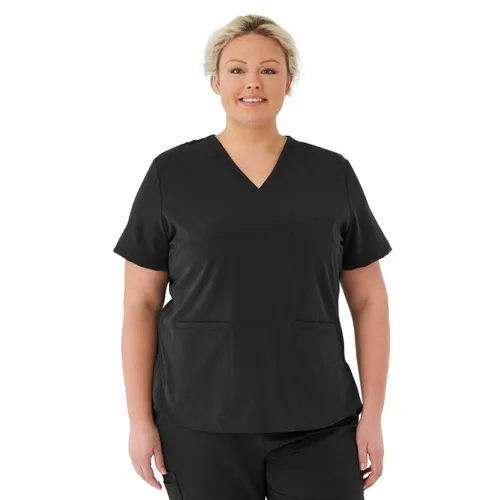 Vista 12 de Medline Lexington AVE - Camiseta médica para mujer, color morado real, talla M, cada una Negro