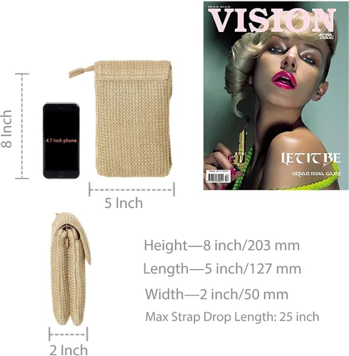 Vista 3 de MINICAT - Bolso cruzado para mujer, pequeño, bolsillos espaciosos, para celular, bolsa de mano para mujer