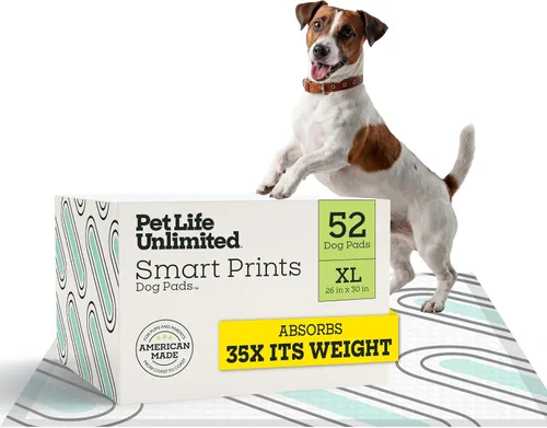 Vista 17 de Pet Life Unlimited Smart Prints - Almohadillas grandes para cachorros, 22 x 22 pulgadas, 42 unidades (L) Elegantes almohadillas de entrenamiento
