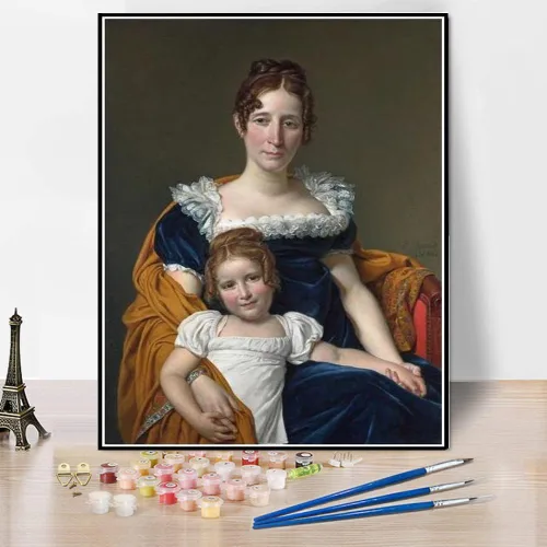 Vista 11 de Pintura por números para adultos Napoleón cruzando los Alpes en el paso de San Bernardo, Th May Pintura por Jacques Louis David DIY Pintura al óleo