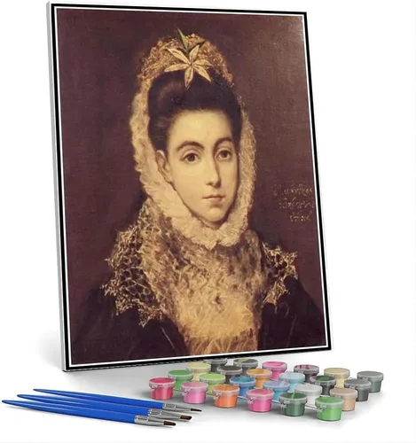 Vista 11 de Kits de pintura por números para adultos y niños festín en la casa de Simón Pintura por El Greco DIY pintura al óleo por números Kits de pintura por