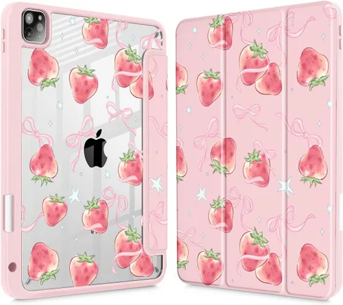 Vista 21 de May Chen Funda para iPad Pro de 11 pulgadas M2 de 4ª generación 2022, iPad Pro 11 de 3ª/2ª/1ª generación, Funda con cubierta trasera transparente a