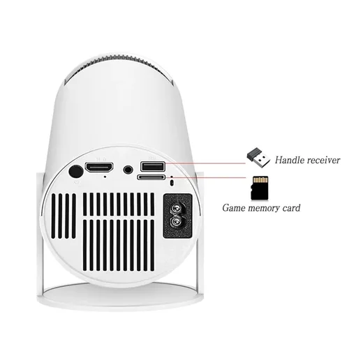 Vista 3 de Retro Game Console with Projector, 4K HD Retro Game Projector with 2 Wireless Controllers, HDMI Output, WIFI