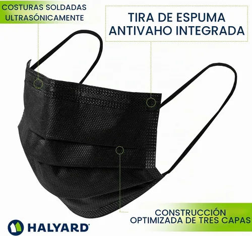 Vista 4 de HALYARD Unisex Adulto 49514 Negro