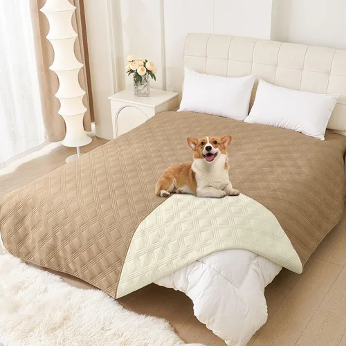 Vista 48 de Manta impermeable para cama de perro, mantas suaves para mascotas, funda impermeable para sofá para perros, fundas reversibles lavables para muebles