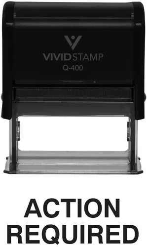 Vista 20 de Sello de goma autoentintado para oficina (tinta negra) - Mediano Negro