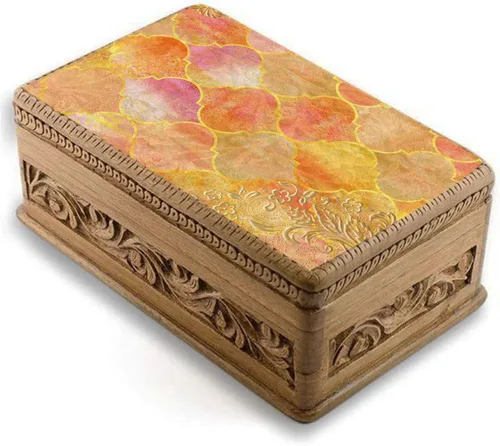 Vista 2 de CrafTreat Papel de decoupage marroquí A4 (8.3 x 11.7 pulgadas), 8 hojas de papel geométrico festivo impreso para muebles, álbumes de recortes