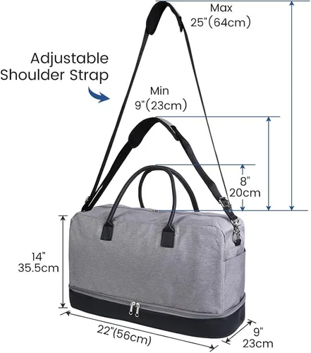 Vista 2 de Bolsa de lona para mujereshombres, bolsas deportivas de gimnasio