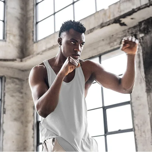 Vista 2 de LecGee 3 paquetes de camiseta sin mangas para hombre, camiseta sin mangas para gimnasio y culturismo