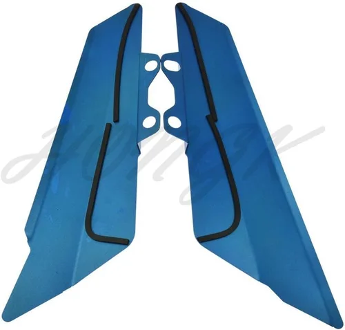 Vista 6 de HONGK - Placa de cubierta del panel lateral de carenado lateral izquierdo y derecho compatible con Kawasaki Z900 2017 Aluminio Azul [B07B4S9FLZ]