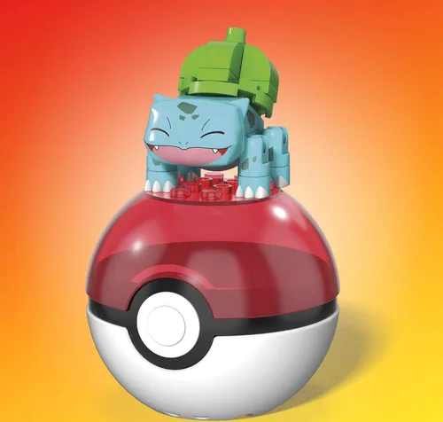 Vista 6 de Mega Construx Pokemon Bulbasaur - Juego de construcción, juguetes de construcción para niños [Exclusivo de Amazon]