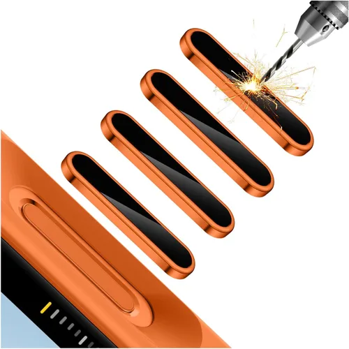Vista 10 de Lkurui Paquete de 4 protectores de botón de control de cámara para iPhone 16 Pro/16 Pro Max/17 [estándar], cubierta de protección delgada