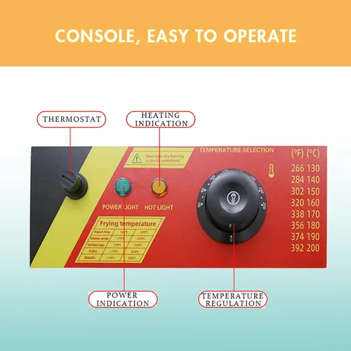 Vista 4 de Freidora eléctrica comercial de 24L de acero inoxidable con queso coreano para perros calientes, máquina de freír mozzarella con ganchos, freidora