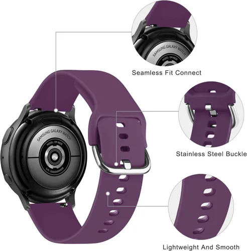 Vista 32 de Vanjua Bandas para Amazfit Active 2 / Bip 3 / 3 Pro Band mujeres hombres, Bip U Pro / Bip / Lite / S / S lite / U, correa de repuesto de silicona