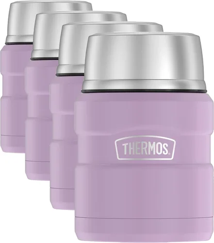 Vista 30 de THERMOS Stainless King Tarro de alimentos aislado al vacío con cuchara, 16 onzas, verde militar