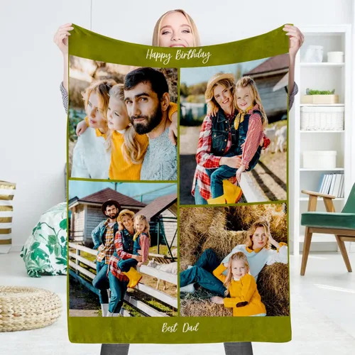 Vista 27 de EAQ Manta personalizada con collage de imágenes, es una manta personalizada para niños, adultos, familia, recuerdo, regalo