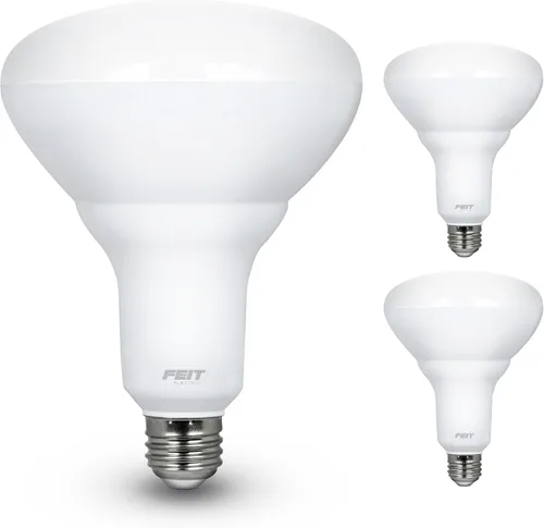 Vista 11 de Bombillas LED Feit Electric BR40, regulables, equivalentes a 65 W, vida útil de 10 años, 850 lúmenes, base E26, 2700k blanco suave, luces