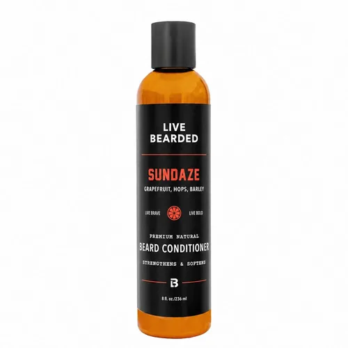 Vista 9 de Live Bearded Acondicionador para barba, 8 onzas líquidas, fortalece y suaviza el vello facial, fabricado en los Estados Unidos, ingredientes