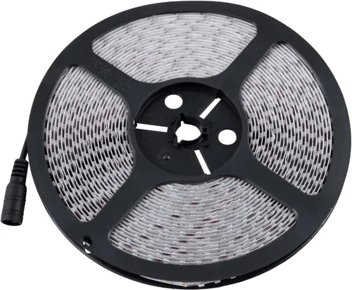 Vista 4 de ABI Tira de luz blanca diurna 6000K de doble densidad 1200 LED flexible, 120 LED/metro, 33 pies, 24 V CC (adaptador no incluido)