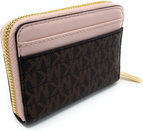 Vista 4 de Michael Kors Jet Set Travel - Funda de viaje con cremallera Rosa de seguridad Funda tipo cartera para tarjetas