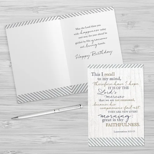 Vista 7 de Designer Greetings Faithfully Yours - Surtido de tarjetas inspiradoras de cumpleaños en caja, sirviente bueno y fiel con versículos