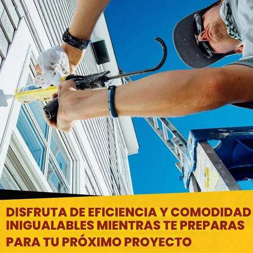 Vista 6 de Dripless ETS5000 pistola de masilla industrial resistente, capacidad de 1/4 galones, relación de impulso de 18:1