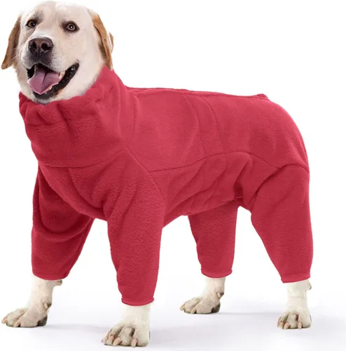 Vista 19 de ROZKITCH Abrigo térmico de invierno para perro, pijama de forro polar suave, resistente al viento, chaqueta cálida para clima frío, chaleco
