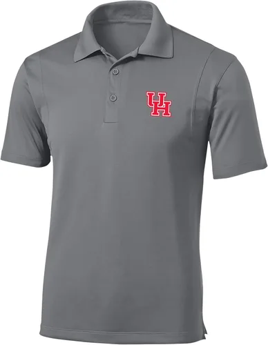 Vista 22 de Polo atlético de micro piqué NCAA para hombre Prime con cuello propio