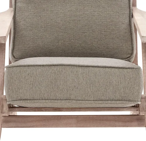 Vista 9 de BELLEZE Silla moderna de mediados de siglo con marco de madera resistente, silla tapizada de lino, fácil montaje, cómoda silla decorativa para sala