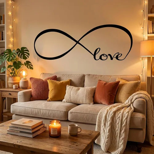 Vista 4 de Símbolo de infinito con la palabra Love