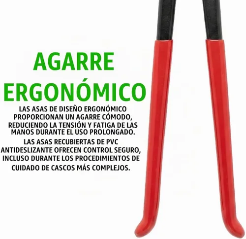 Vista 5 de Pinza profesional de pezuñas de 12 pulgadas con mango cubierto de PVC, herramienta de alta calidad para recortar pezuñas precisas, dar