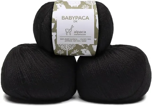 Vista 52 de Juego de 6 madejas de 100% lana de alpaca bebé (10.58 oz) de peso DK, fabricadas en Perú, celestial suave y perfecto para tejer y hacer ganchillo