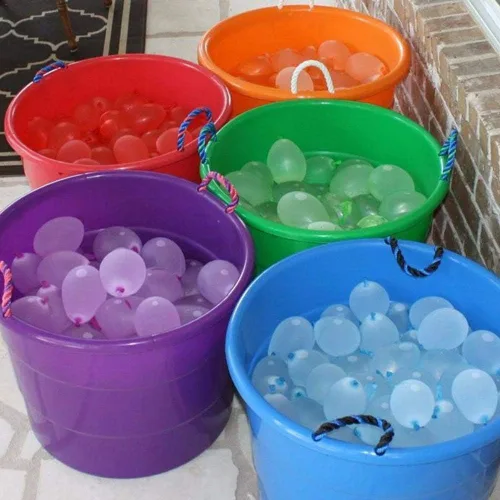 Vista 5 de Kit de recambio de globos de agua de 1000 piezas para deportes acuáticos, lucha acuática + 3 herramientas de recarga