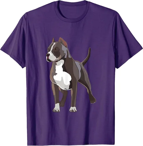 Vista 16 de American Bully Dog Holder Illustration for Dog Lovers T-Shirt Negro