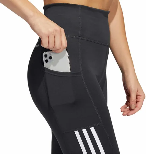 Vista 5 de adidas Leggings ligeros de cintura alta de 3 rayas de malla 78 para mujer